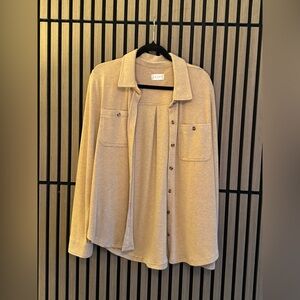 Altar'd State Camel Knit Button Down